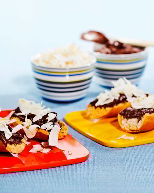 Krisprolls with chocolate