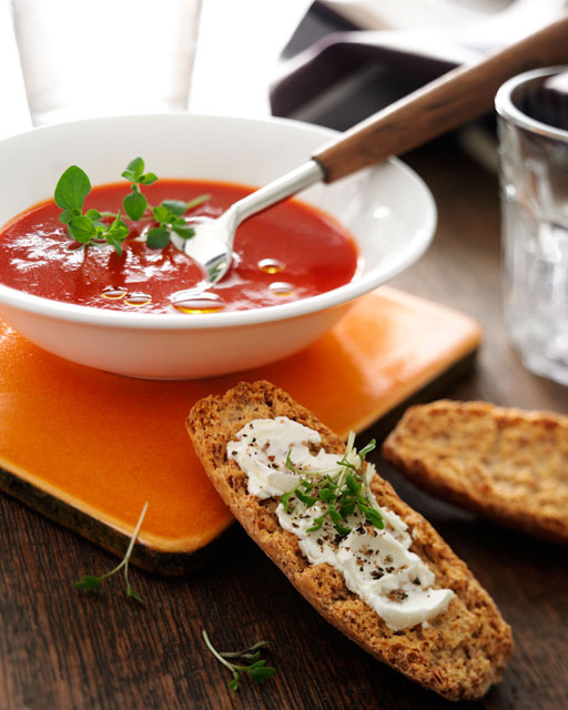 Warm tomato soup